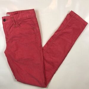 Free People Pink Cotton Corduroy Skinny Pants